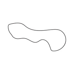 abstract blobs outline for background