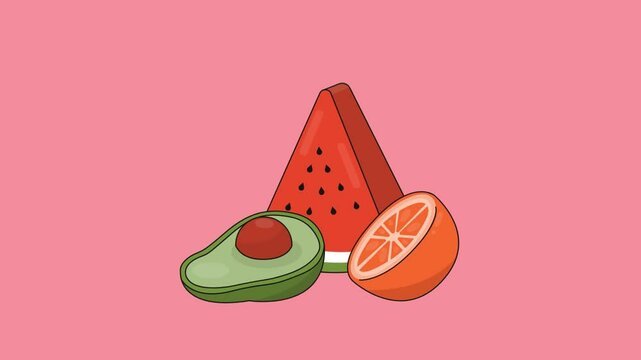 fruit animation concept