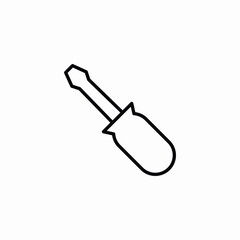 screwdriver icon vector sign