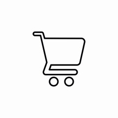 shopping cart store icon vector sign