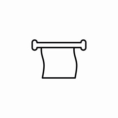 toilet paper roll icon vector sign