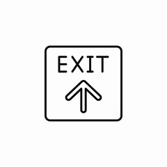 exit door way icon vector sign