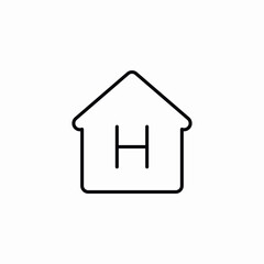 Obraz premium home icon vector sign