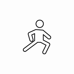 physical exercise icon vector sign