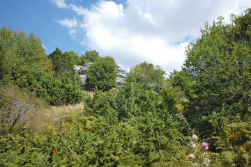 Obraz premium Vikos gorge and Pindus Mountains, Zagori, Epirus, Greece