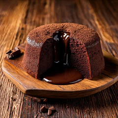 Decadent Chocolate Lava Cake Rich Molten Center Perfect Dessert for Chocolate Lovers