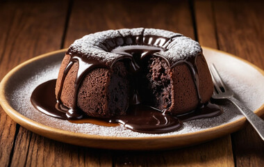 chocolate cake on a plate
