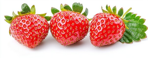 Ripe Strawberry Trio View