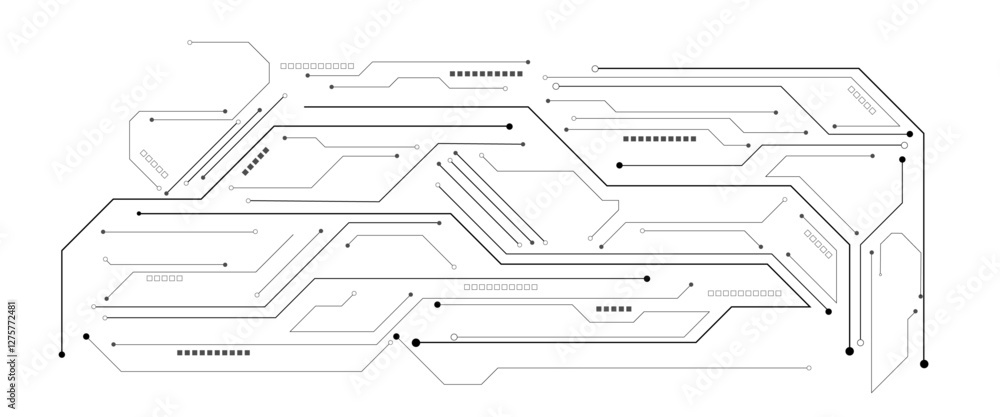 Poster vector abstract technology on white background, abstract technology circuit diagram on white backgro