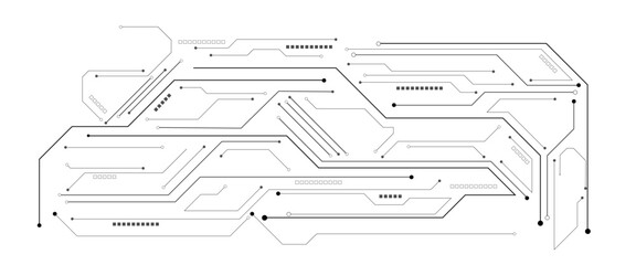 Vector abstract technology on white background, Abstract technology circuit diagram on white background.