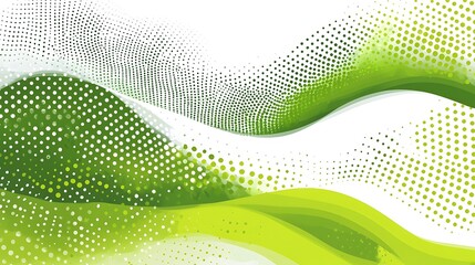 Abstract green wavy background design