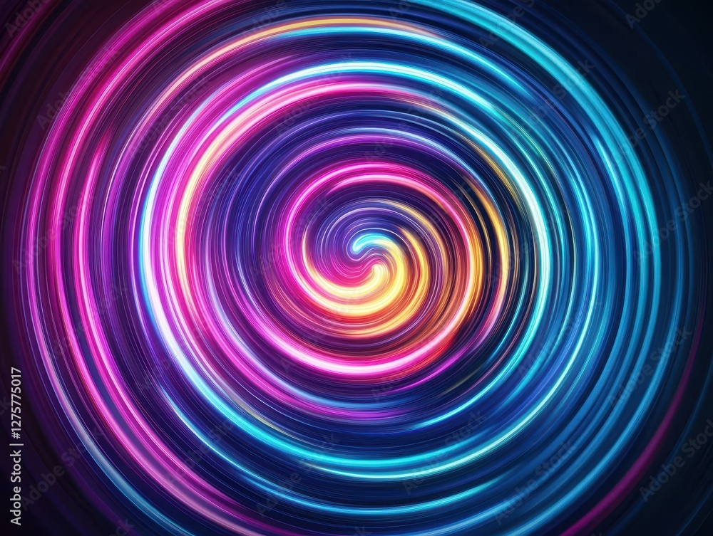 Aufkleber Abstract background featuring vibrant colorful light trails creating a dynamic visual effect