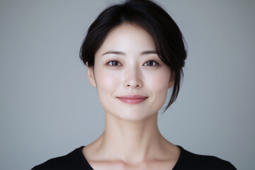 知性的な大人の美しさの魅力的な女性