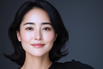 知性的な大人の美しさの魅力的な女性