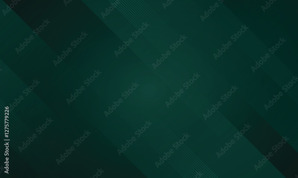 Poster abstract modern dynamic striped dark green diagonal background for presentation template design