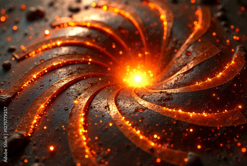 Poster abstract fractal background