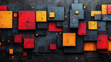 abstract background with geometric shapes