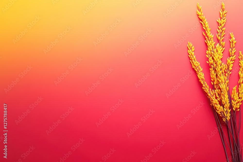Poster A vibrant background featuring a smooth gradient of red and yellow hues, enhanced with a subtle grain texture, evoking warmth and energy Perfect for a dynamic visual composition