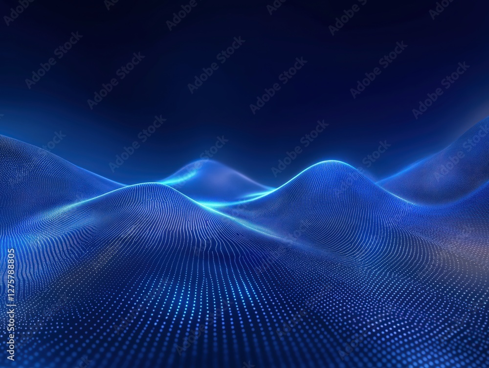 Poster abstract computer technology blue background banner futuristic business data technology modern conce