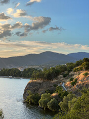 Obraz premium View on Old City park in Ohrid, Northern Macedonia