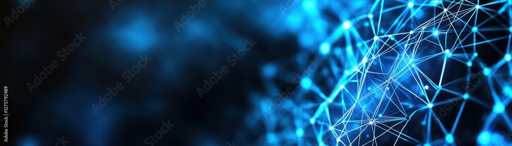 Aufkleber Abstract concepts of cybersecurity technology and digital data protection Protect internet network connection with polygons