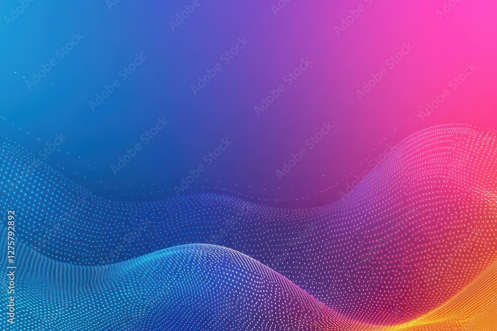 Aufkleber Colorful abstract background with dynamic wave pattern in vibrant hues and smooth flowing lines