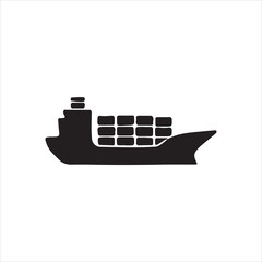 vector illustration of a ship