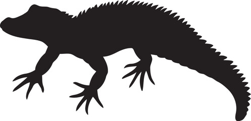 Obraz premium crocodile silhouette