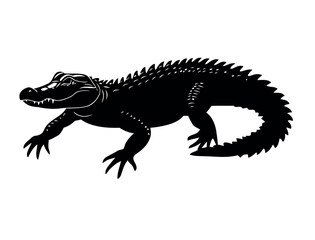 Fototapeta premium crocodile silhouette