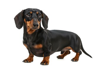 Obraz premium Dachshund dog, on 100% white background