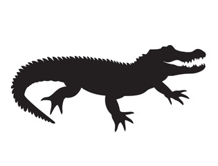 Obraz premium crocodile silhouette