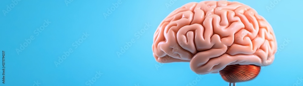 Poster abstract human brain artificial intelligence technology science background