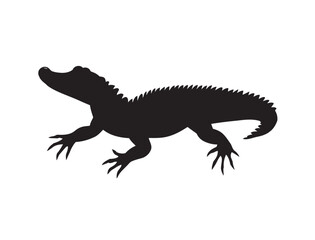 Naklejka premium crocodile silhouette