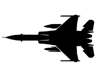 silhouette of airplane