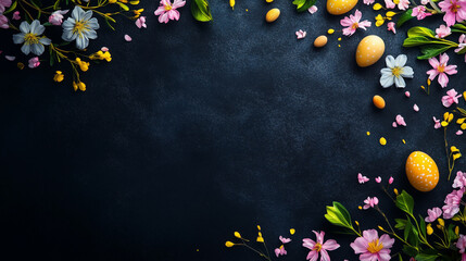 Easter greeting background