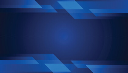 Fototapeta premium Modern futuristic digital blue gradient light frame horizontal banner design background