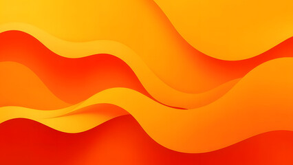 Fototapeta premium Abstract orange wave vector illustration with light and yellow hues
