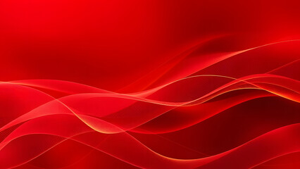 Red flowing silk background with soft wavy texture