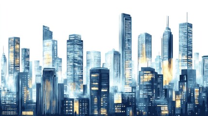 Obraz premium Night city skyline, rocket launch, urban development, futuristic design, website banner