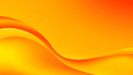 Abstract orange wave vector illustration with light and yellow hues
