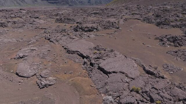 France - La R&eacute;union - Piton de la Fournaise - Forward view over Plaine des Sables