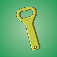 bottle opener vector illustra...