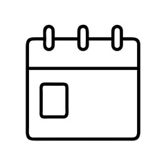 calendar icon, calendar line art - simple line art of calendar, perfect for calendar logos and icons