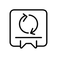 status update icon, status update line art - simple line art of status update, perfect for status update logos and icons