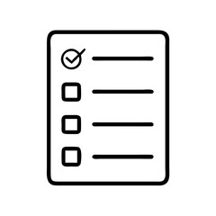 to do list icon, to do list line art - simple line art of to do list, perfect for to do list logos and icons