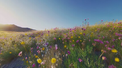 A Stunning Wildflower Meadow at Sunrise