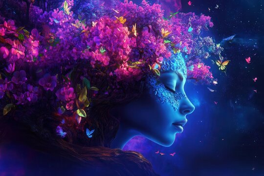 A digital art marketplace in the future where artists sell their creations as NFTs using a decentralized blockchain platform . - Powered by Adobe
