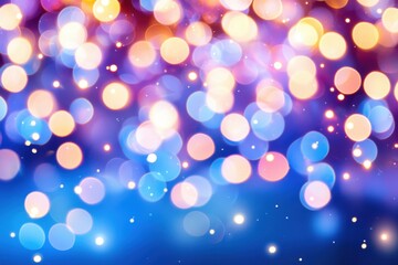 Colorful Bokeh Lights Background for Festive and Creative Projects