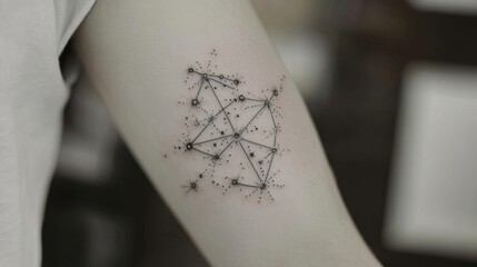 Delicate Constellation Tattoo Design