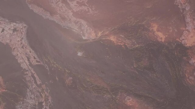 France - Reunion Island - Piton de la Fournaise - Plaine des Sables - Top View